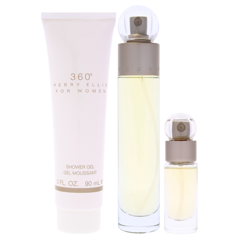 360 by Perry Ellis for Women - 3 Pc Gift Set 1.7oz EDT Spray, 0.25oz EDT - Picture 2 of 8